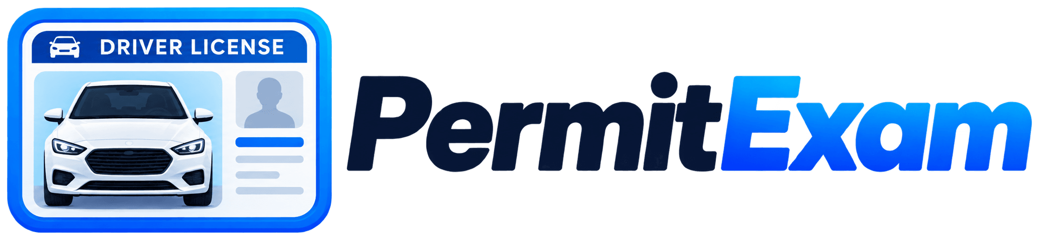 PermitExam logo — free car driver's permit practice tests